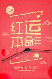 彩禾纳米镀膜雨刷一支（买一送一）--如意红
